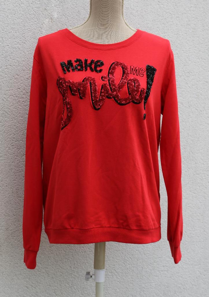 Prachtig rood sweatshirt maat M/L - Margittes, Kleding | Dames, Truien en Vesten, Zo goed als nieuw, Maat 38/40 (M), Rood, Ophalen of Verzenden