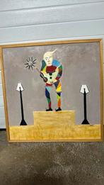 Harlekijnschilderij met viool 73x73 cm, Ophalen