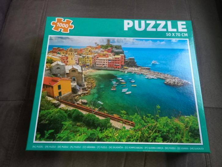 Puzzel 1000 stuks - Vernazza, Italië, Hobby en Vrije tijd, Denksport en Puzzels, Gebruikt, Legpuzzel, 500 t/m 1500 stukjes, Ophalen of Verzenden