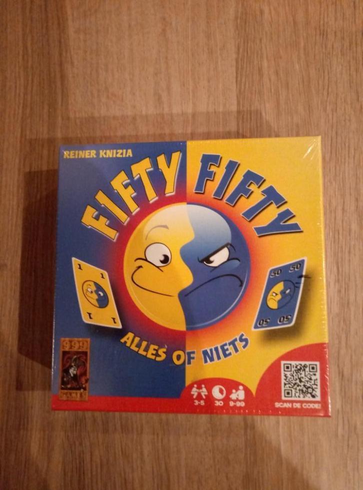 NIEUW in folie Fifty Fifty 999 games, Hobby en Vrije tijd, Gezelschapsspellen | Bordspellen, Nieuw, Ophalen of Verzenden