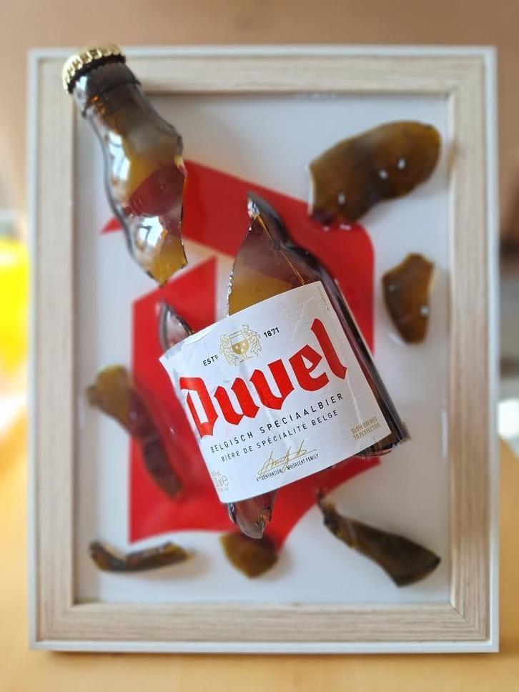 Duvel schervenkaders, Antiek en Kunst, Kunst | Schilderijen | Modern, Verzenden