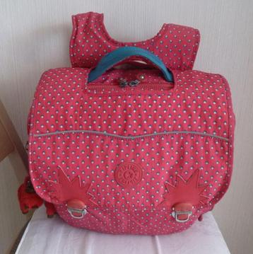 Kipling „Iniko” driekleurige boekentas 5/11 jaar + aap beschikbaar voor biedingen