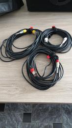3 Cables sonorisation XLR - Jack 6,3 M/M, Musique & Instruments, Câbles & Prises, Comme neuf, Haut-parleur ou Amplificateur, Enlèvement ou Envoi