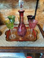 Ensemble carafe et verres en cristal, Antiquités & Art, Enlèvement