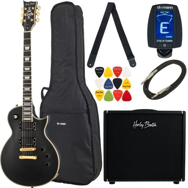 Ensemble Harley Benton SC-1000 SBK DNAFX Amp20 NEUF, Musique & Instruments, Instruments à corde | Guitares | Électriques, Neuf
