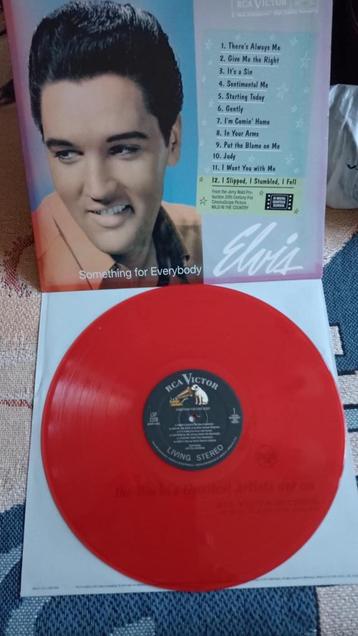 Elvis lp, something for everybody on red vinyl, USA persing, beschikbaar voor biedingen