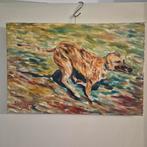 Mark Debroux, oliefverf op doek, Enlèvement ou Envoi