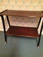 Vintage houten roltafel in zeer goede staat, Huis en Inrichting, Ophalen, Zo goed als nieuw