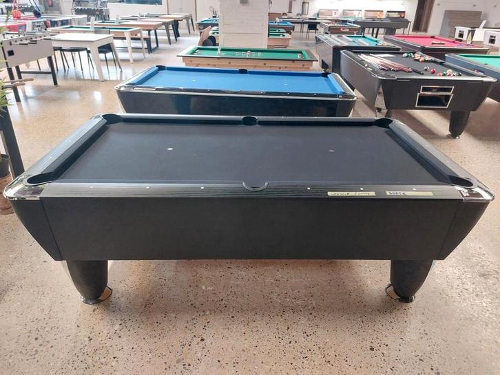Pooltafel Sam zwart, Sport en Fitness, Biljarten en Poolen, Zo goed als nieuw, Pooltafel, Ophalen