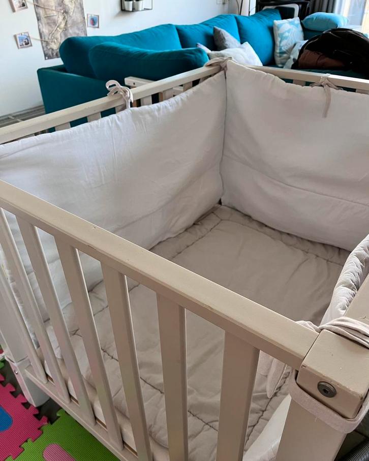 Babypark met matras, parklegger en beschermwanden, Kinderen en Baby's, Babywiegjes en Ledikanten, Gebruikt, Ophalen