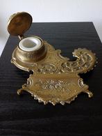 Antieke messing inktpot, Ophalen of Verzenden