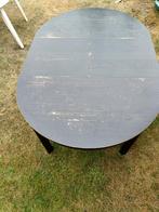 Zwarte Ikea tafel, Ophalen, Gebruikt, 100 tot 150 cm, Vijf personen of meer
