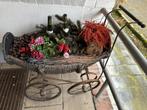 Flessenkar - bloemenwagentje - vintage, Antiek en Kunst, Ophalen