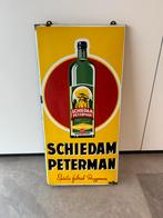 Schiedam peterman emaillebord, Verzamelen, Ophalen, Gebruikt