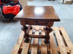 groot oud bijzet tafel met schuif, jaren 40, Antiek en Kunst, Ophalen