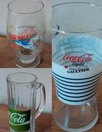 Drie vintage Coca Cola glazen., Verzamelen, Glas en Drinkglazen, Ophalen of Verzenden, Zo goed als nieuw, Frisdrankglas