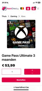 Xbox ultimate 3 maanden voor maar €40 inpv 53,99, Tickets en Kaartjes