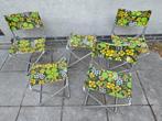 Vintage jaren 70 set van 5 opvouwbare stoeltjes, Ophalen, Zo goed als nieuw, Aluminium