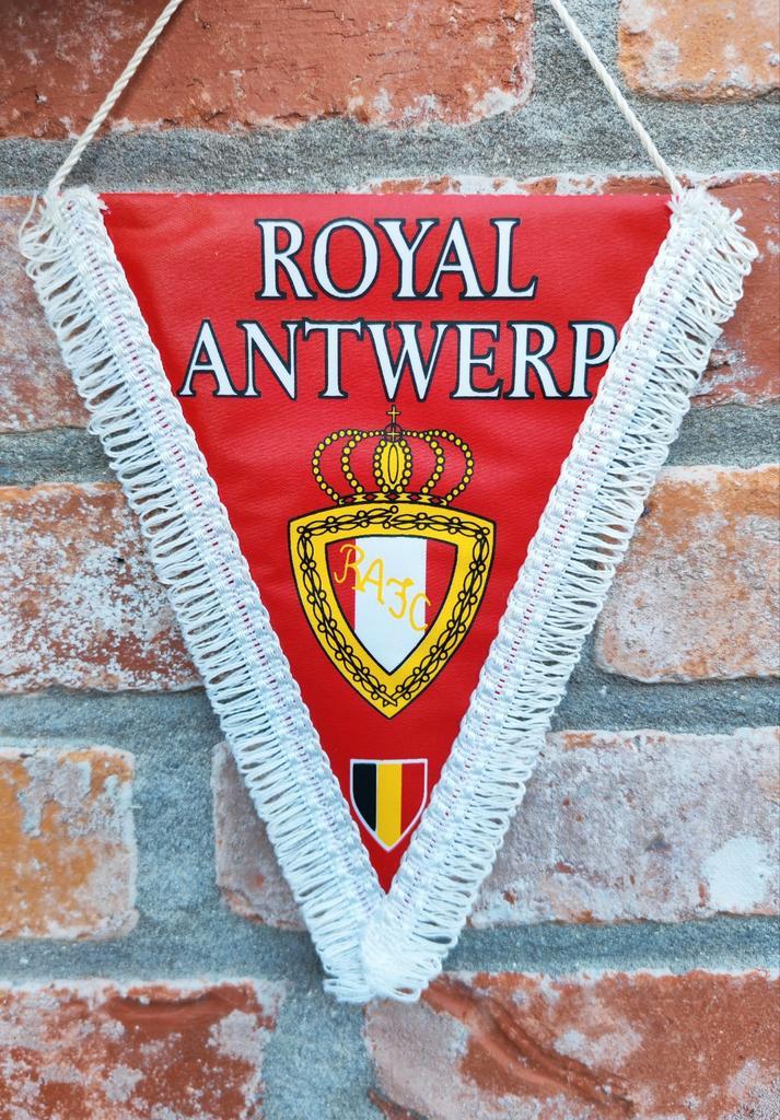 Royal Antwerp FC unieke vaandel 1990s, Diversen, Vlaggen en Wimpels, Ophalen of Verzenden