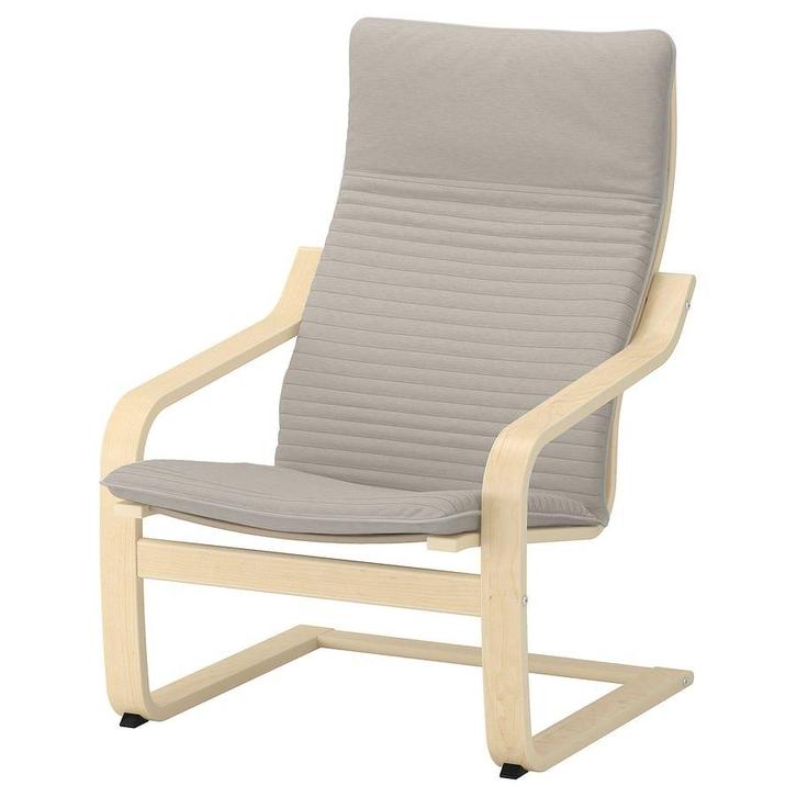 2 FAUTEUILS POÄNG IKEA, Huis en Inrichting, Fauteuils, Zo goed als nieuw, Hout, Stof, 50 tot 75 cm, 75 tot 100 cm, Ophalen