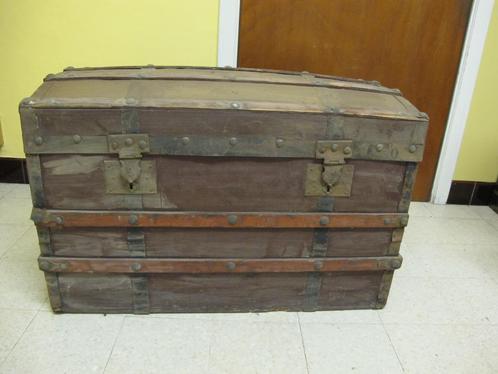 Oude koffer te renoveren - 1900, Antiek en Kunst, Curiosa en Brocante, Ophalen