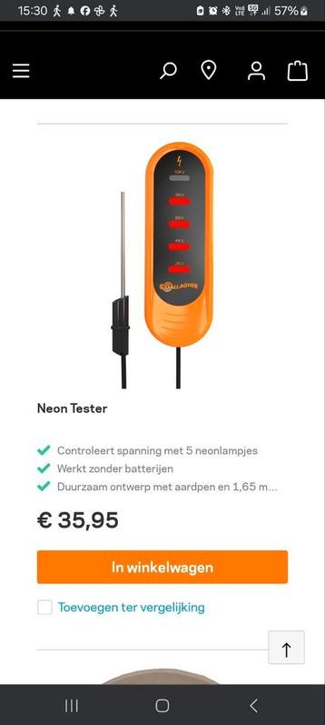 Stroom tester beschikbaar voor biedingen