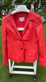 Rode lederen korte blazer van Essentiel maat 42, Ophalen, Maat 42/44 (L), Zo goed als nieuw, Essentiel Antwerp