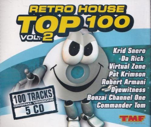 946 - RETRO HOUSE TOP 100 - VOLUME 2 - 5CD/BOX - NIEUW, Cd's en Dvd's, Cd's | Dance en House, Nieuw in verpakking, Techno of Trance
