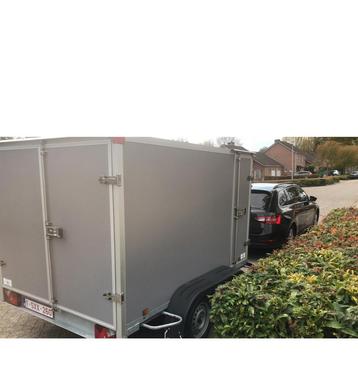 Geremde aanhangwagen 750kg met zijdeur, Autos : Divers, Remorques, Enlèvement, Comme neuf