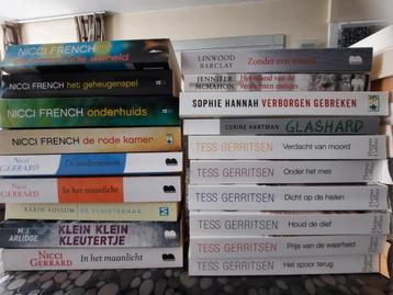 Diverse literaire thrillers  beschikbaar voor biedingen