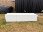 TV Meubel wit, Kunststof, 100 tot 150 cm, Ophalen of Verzenden, Zo goed als nieuw