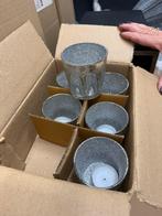 Kaarsenhouders zilverkleurig, Ophalen, Zo goed als nieuw