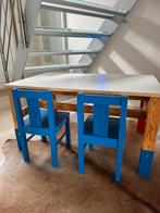 Houten kindertafel met 2 stoeltjes Ikea, Kinderen en Baby's, Ophalen, Zo goed als nieuw