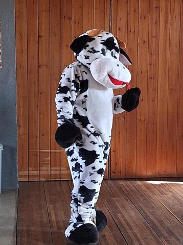 koe mascotte pak / kostuum te koop beschikbaar voor biedingen