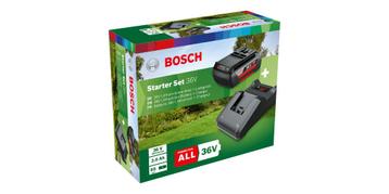 Bosch startaccu-set 36 volt, Tuin en Terras, Grasmaaiers, Ophalen, Nieuw, Accu-grasmaaier