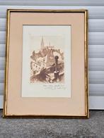 eau forte signe camille barthelemy, Antiek en Kunst, Kunst | Etsen en Gravures, Ophalen of Verzenden