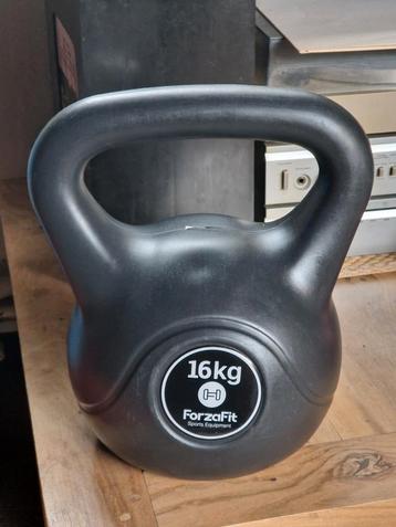 Kettlebell 16 KG - Kunststof ! beschikbaar voor biedingen