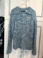 Gilet moucheté bleu et blanc, Kleding | Dames, Ophalen, Zo goed als nieuw, Blauw