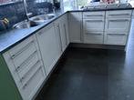 Keukenhoek, Huis en Inrichting, Keuken | Complete keukens, Gebruikt, Wit, Hoekkeuken, Graniet of Steen