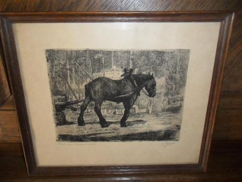 Ets van Kurt Peiser (Antwerpen, 1887 - Ukkel, 1962), Antiek en Kunst, Kunst | Etsen en Gravures, Ophalen of Verzenden