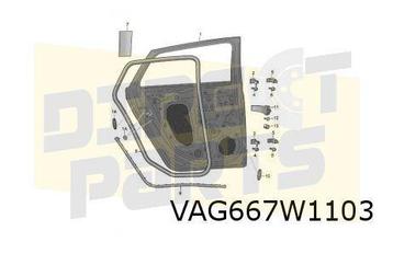 Skoda Kamiq (9/19-1/24) Achterportier Links Origineel! 65883 beschikbaar voor biedingen