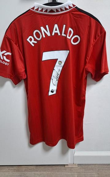 Gesigneerd Ronaldo shirt Manchester United met COA en foto 