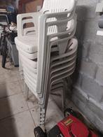 Plastieken tuinstoelen, Jardin & Terrasse, Chaises de jardin, Enlèvement, Utilisé, Plastique, Empilable