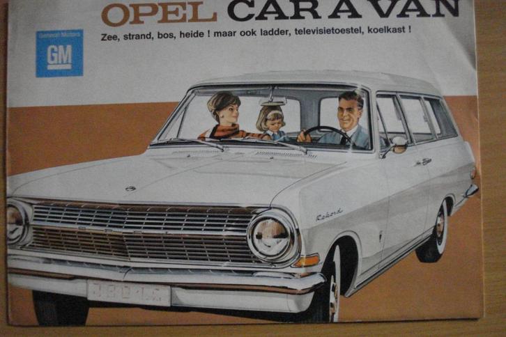 Brochure Opel Rekord Caravan (1963-1964), Boeken, Auto's | Folders en Tijdschriften, Gelezen, Opel, Ophalen of Verzenden