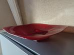 ROOD GLASPLATEAU 48CM X 48CM, Ophalen, Mand, Vierkant, Glas