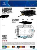 1 bussines seat ticket Brugge.Barcelona 05/11.  Bieden