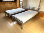 2 x eenpersoonsbed, Huis en Inrichting, Slaapkamer | Bedden, Grijs, 100 cm, Gebruikt, 210 cm