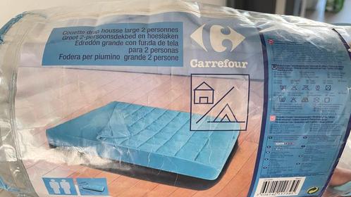 2-persoons dekbed met hoeslaken, Huis en Inrichting, Slaapkamer | Beddengoed, Nieuw, Overige typen, Tweepersoons, Blauw, Ophalen