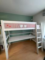 Lifetime Hoogslaper met bureau (wit) - kan zonder hoes!, Kinderen en Baby's, Ophalen, Gebruikt, Hoogslaper