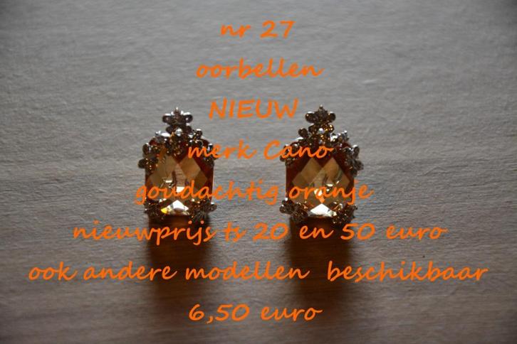 27. Juweel : oorbellen , NIEUW , verzending inbegrepen, Handtassen en Accessoires, Oorbellen, Nieuw, Knopjes of Stekers, Overige materialen